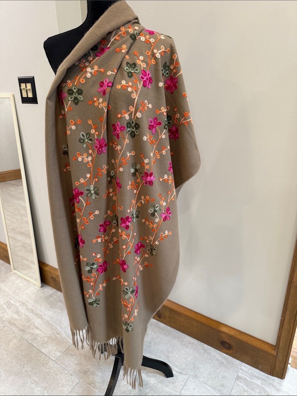 Jessica McClintock Vintage Floral Pashmina Scarf